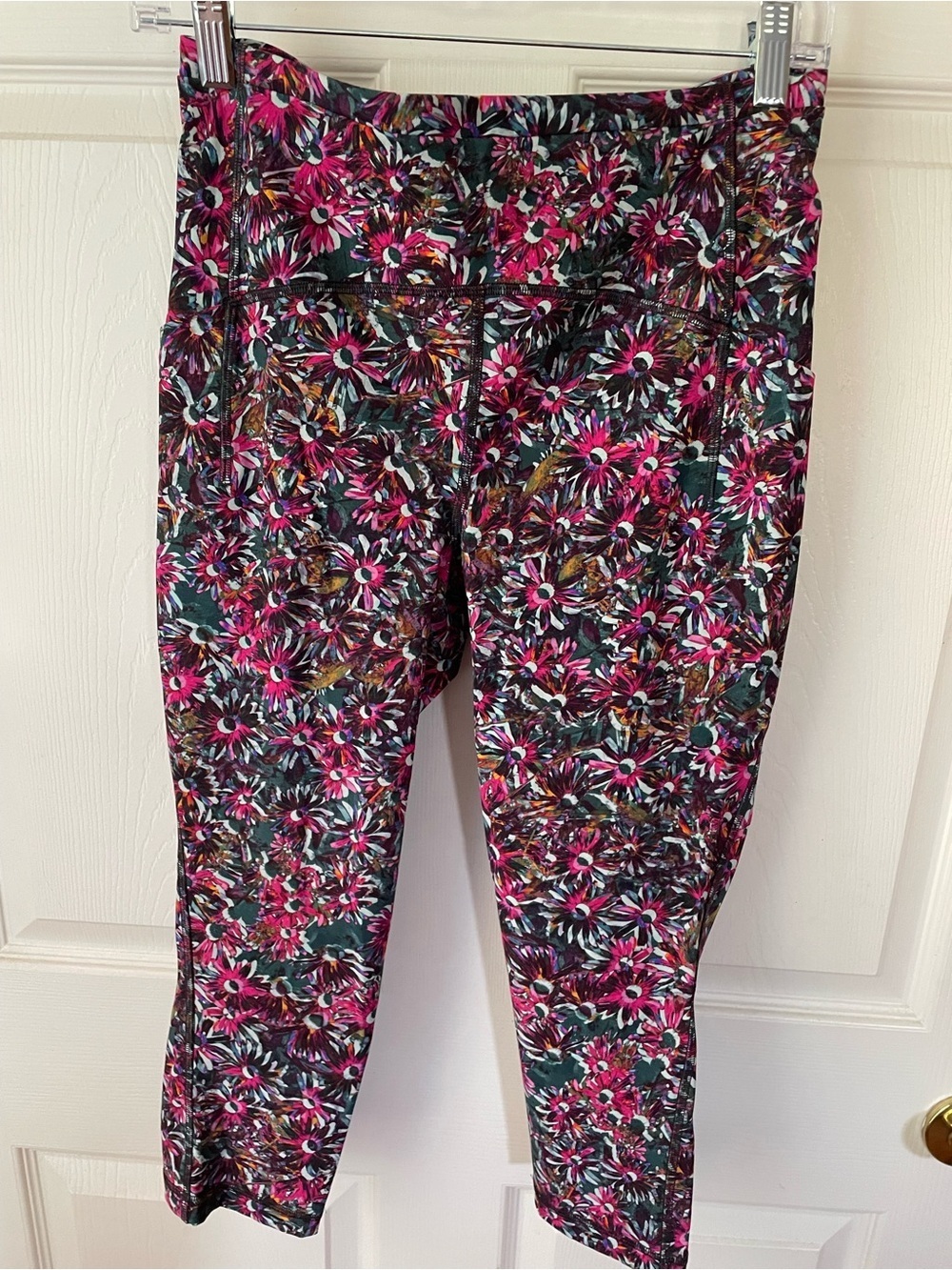 lululemon athletica Floral Print Leggings in Pink, Green, Black